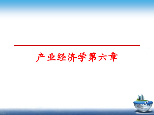 最新产业经济学第六章