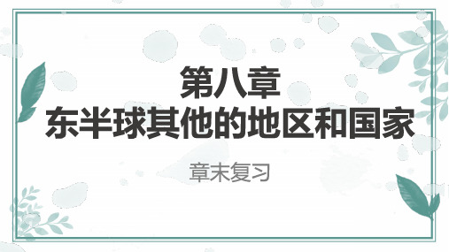 第8章 东半球其他的地区和国家【复习课件】-2020-2021学年七年级地理下册单元复习(人教版)