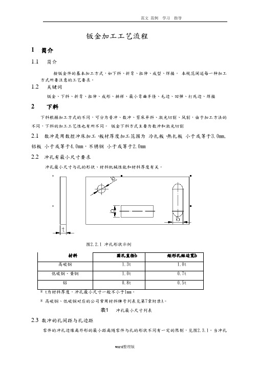 钣金加工工艺设计流程