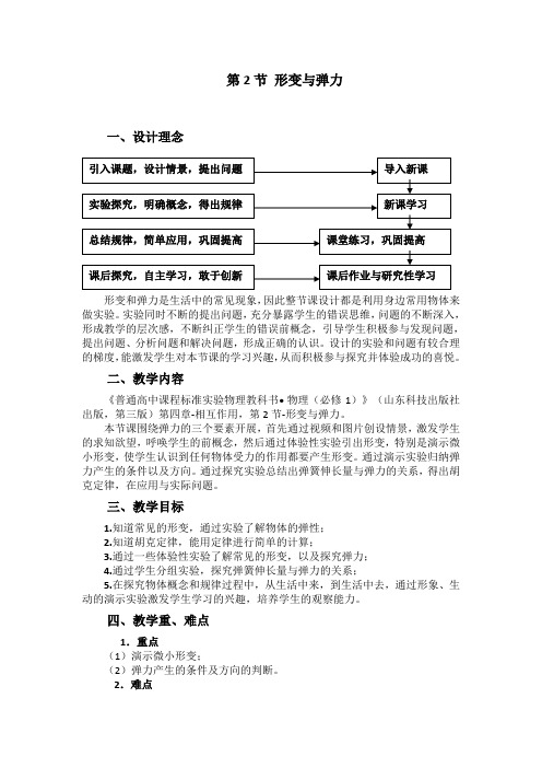 2012高一物理教案4.2形变与弹力4(鲁科版必修1)