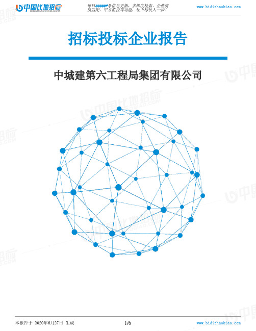 中城建第六工程局集团有限公司-招投标数据分析报告