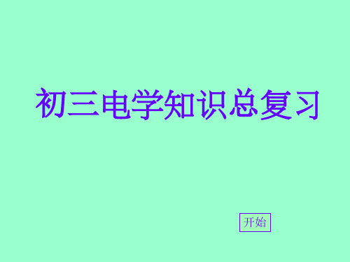 初三物理电学总复习课件 人教版