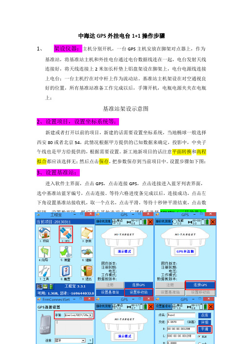 中海达GPS外挂电台操作步骤