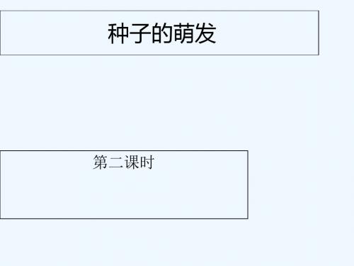 吉林省长春市七年级生物上册 第三单元 第二章 第一节 种子的萌发(第2课时)课件 (新版)新人教版