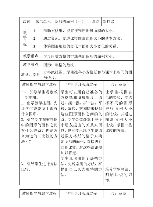 五年级数学图形的面积