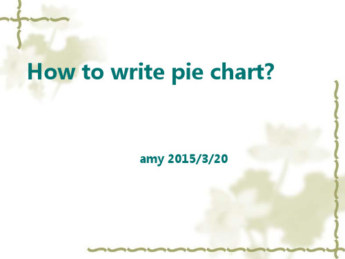 雅思写作双饼图写法介绍——pie chart