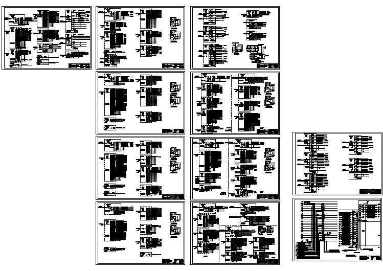 宾馆电路系统设计全套cad图纸