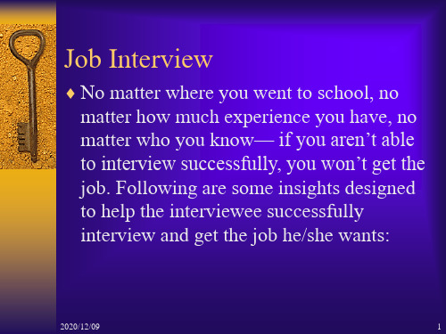 Job_interviewPPT教学课件