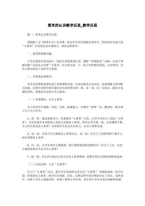 厘米的认识教学反思_教学反思.doc