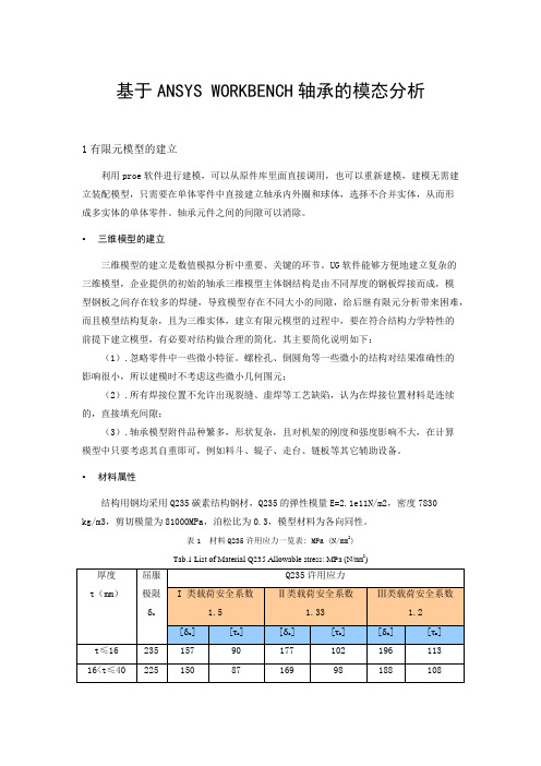 基于ANSYS WORKBENCH轴承的模态分析