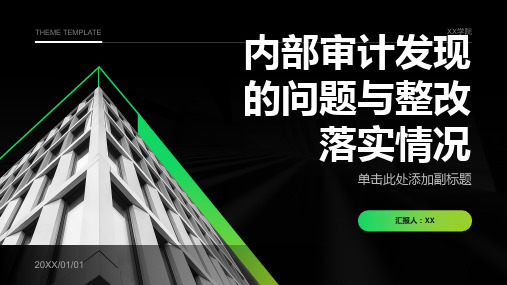 内部审计发现的问题与整改落实情况汇报