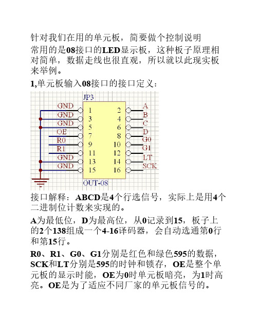 点阵LED的工作原理