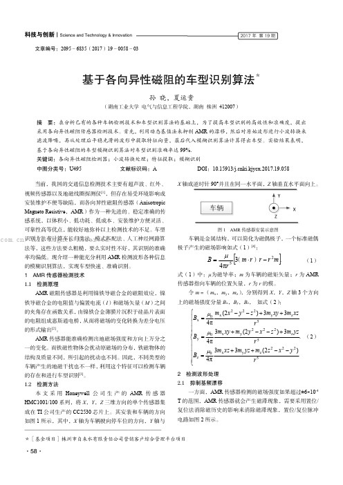 基于各向异性磁阻的车型识别算法