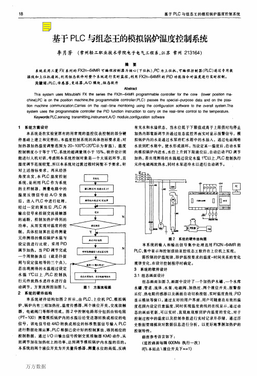 免积分——基于PLC与组态王的模拟锅炉温度控制系统