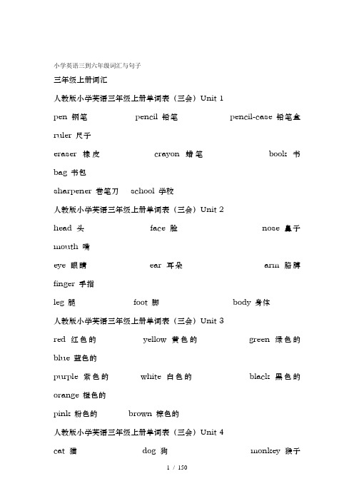 初学者英语单词大全