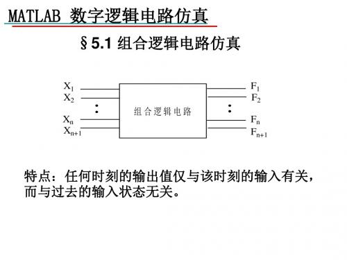 应用matlab数字逻辑电路仿真