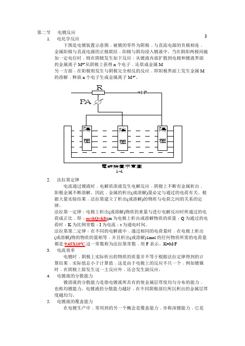 电镀反应