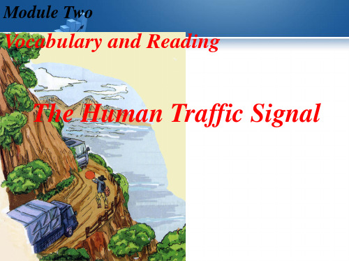 The Human Traffic Signal 阅读理解