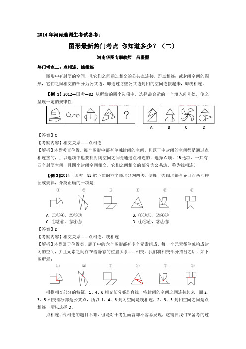 2015年河南选调生笔试资料：图形最新热门考点 你知道多少？