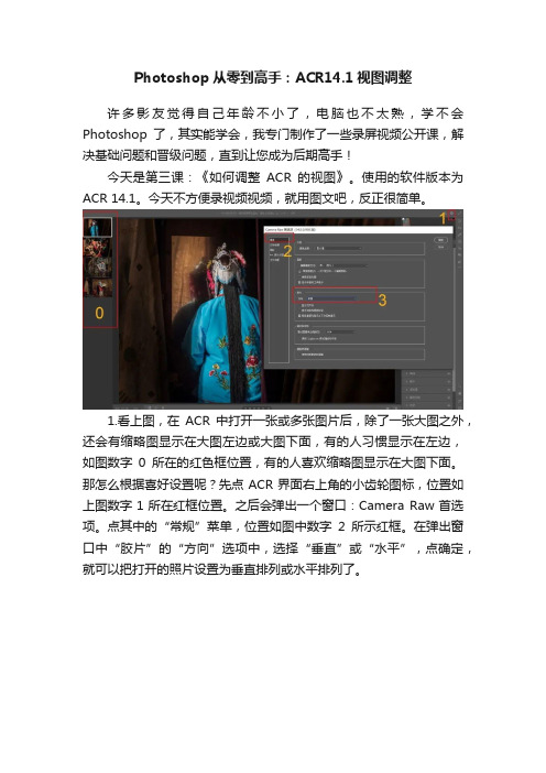 Photoshop从零到高手：ACR14.1视图调整