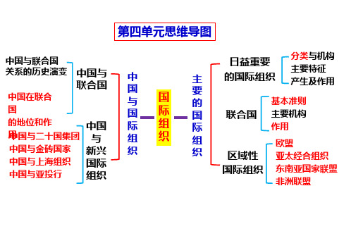 第八课+主要的国际组织+课件高考政治一轮复习统编版选择性必修一当代国际政治与经济