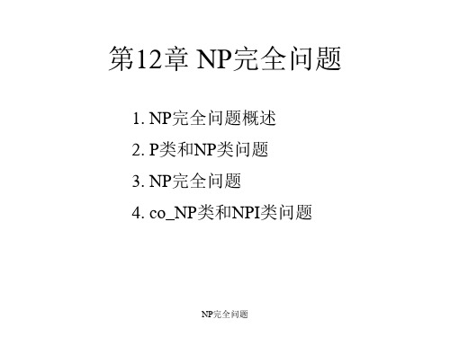 NP完全问题 ppt课件