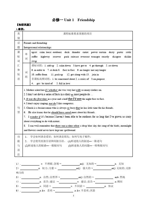 高三英语一轮复习学案带答案