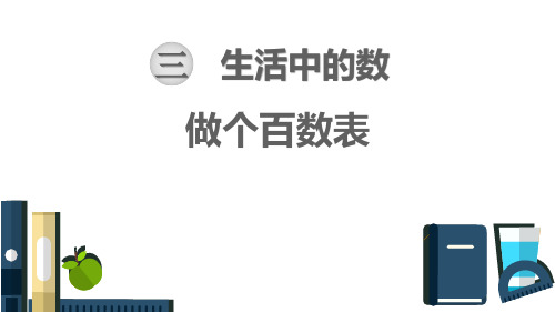 2024年北师大版小学数学一年级下册3做个百数表