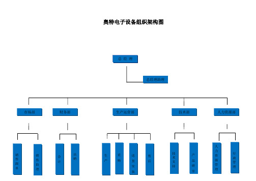 公司管理系统组织结构图及职位说明书