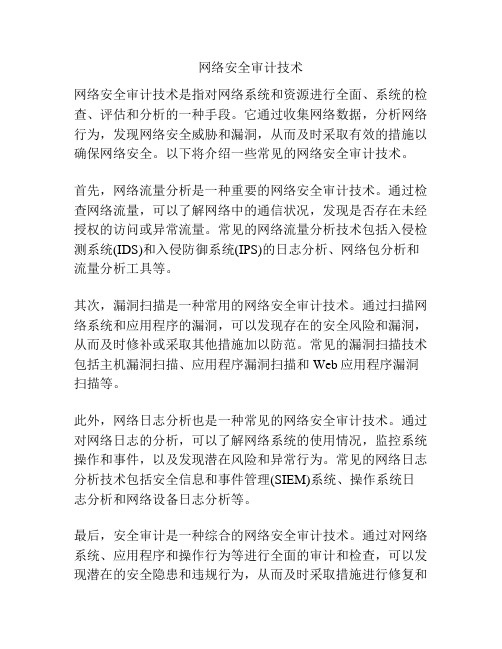 网络安全审计技术