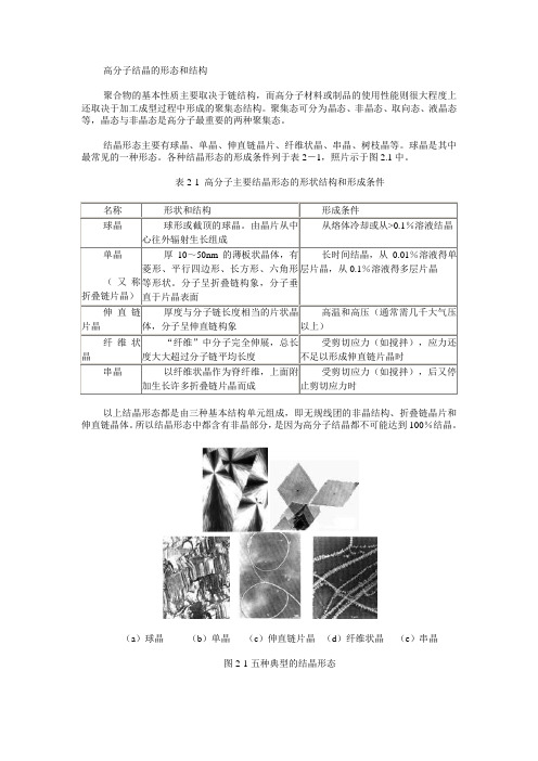 高分子结晶