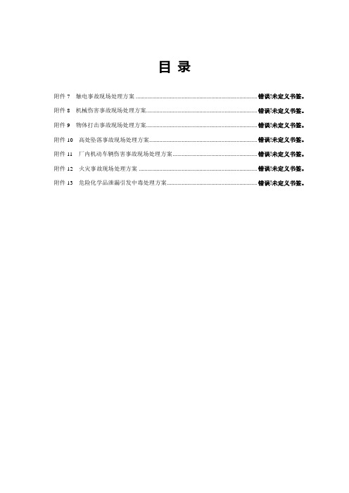 危险化学品企业安全生产事故现场处置专项方案