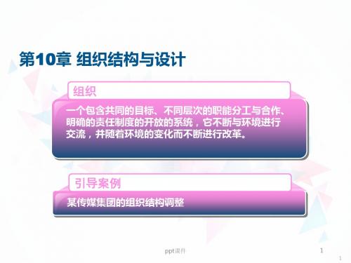 管理心理学--组织结构与设计  ppt课件