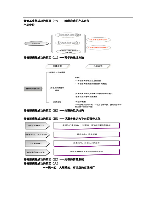 肯德基获得成功的原因