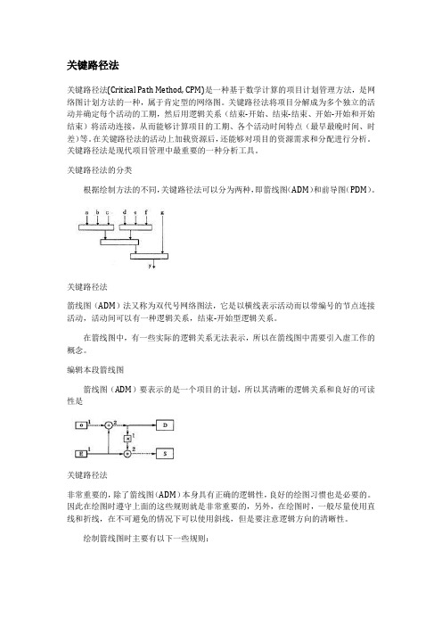 关键路径法