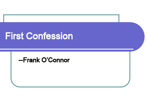 10.First Confession-Frank O'Connor