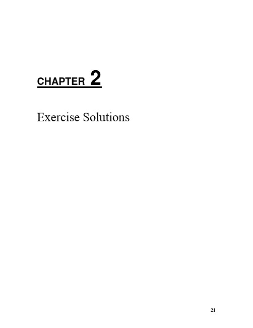 Ch2 Exercise Solutions