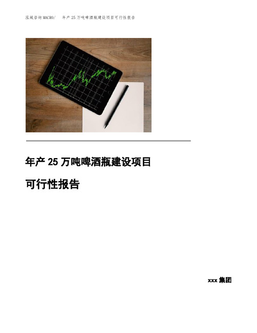 年产25万吨啤酒瓶建设项目可行性报告