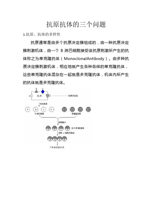 素材：抗原抗体的三个问题高二上学期生物人教版选择性必修1