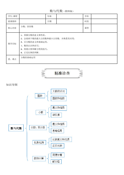 (优质讲义)小升初数学数与代数专题讲义(含答案解析)