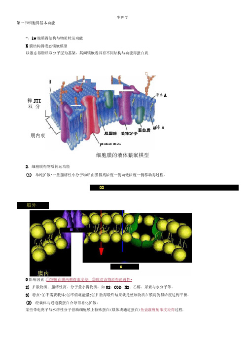 卫生类主管药师考试基础知识-生理学