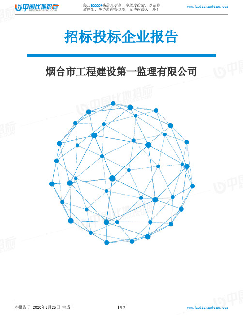 烟台市工程建设第一监理有限公司-招投标数据分析报告