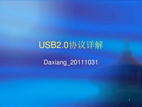 USB2.0协议中文详解