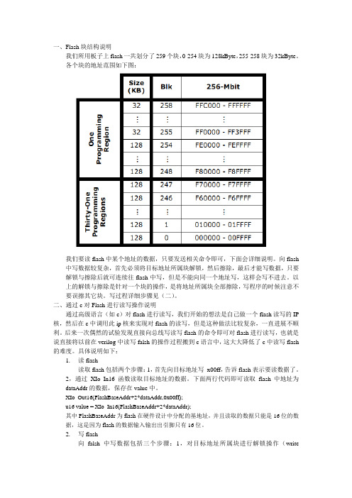 通过c对Flash进行读写操作