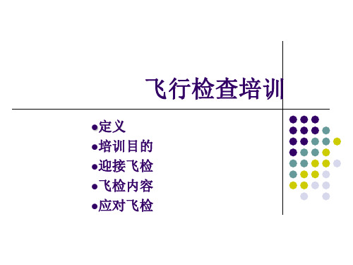 培训课件：飞行检查培训