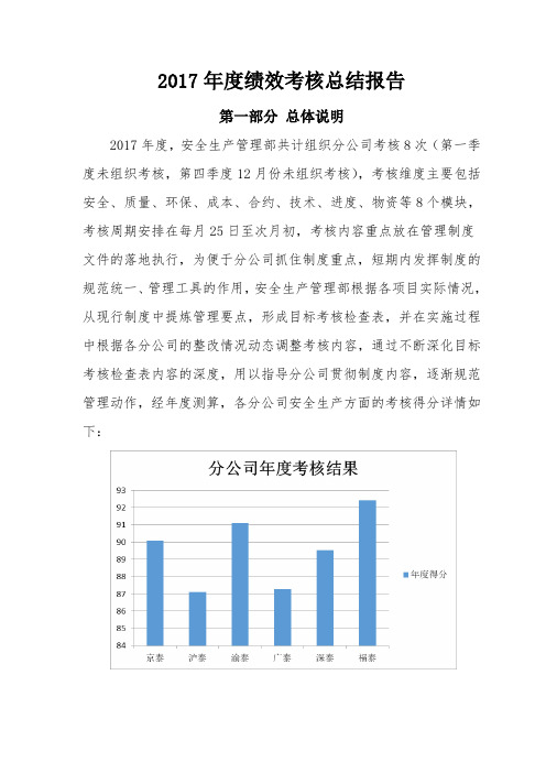 年终绩效考核报告