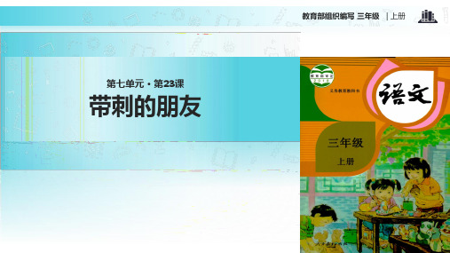 人教部编版三年级上册带刺的朋友∣PPT