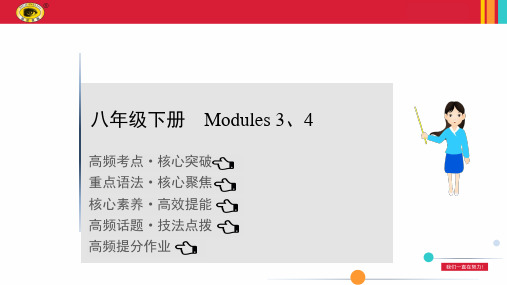 2021年英语中考复习外研版教材知识点过关——八年级下册 Modules 3、4