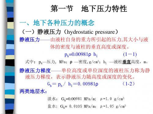 3第一章 钻井工程地质条件—压力