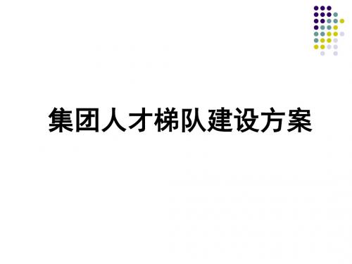 集团人才梯队建设方案-PPT文档资料56页